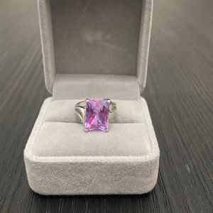 Premier Designs sterling amethyst ring.  Size 6.